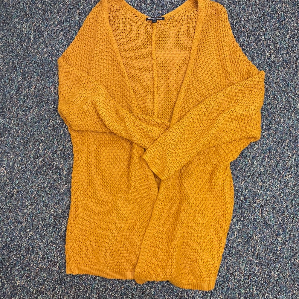 Brandy melville caroline  orange cardigan